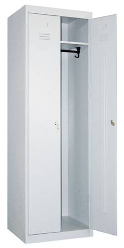 Фото - шкаф для одежды металлический тм 22-600 (1850/600/500 мм) усиленный в раздевалку для сотрудников