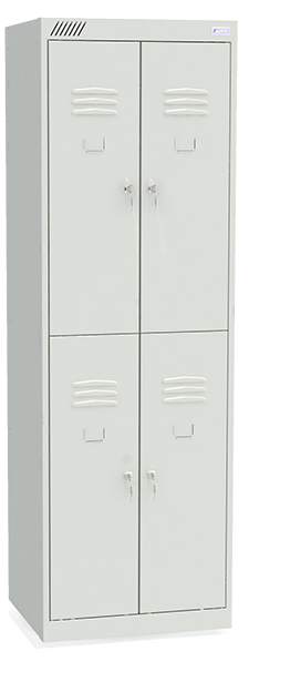 Фото - шкаф шрк 24-600 (1850/600/500 мм) для рабочей одежды металлический в общежитие или хостел