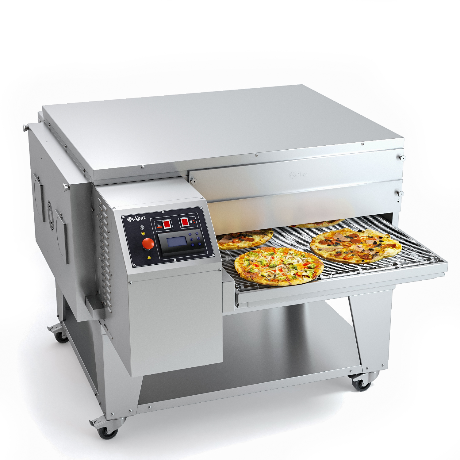Конвейерная печь для пиццы ПЭК-800 с дверцей